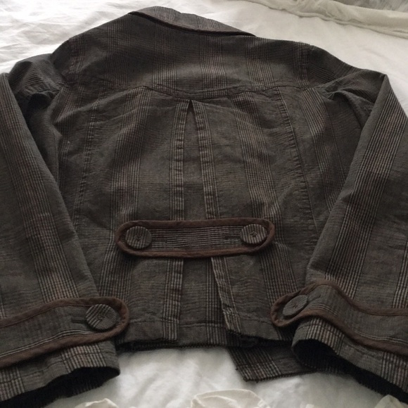 Jacket Beautiful cotton Mostly Green/brown plaid - Picture 7 of 7